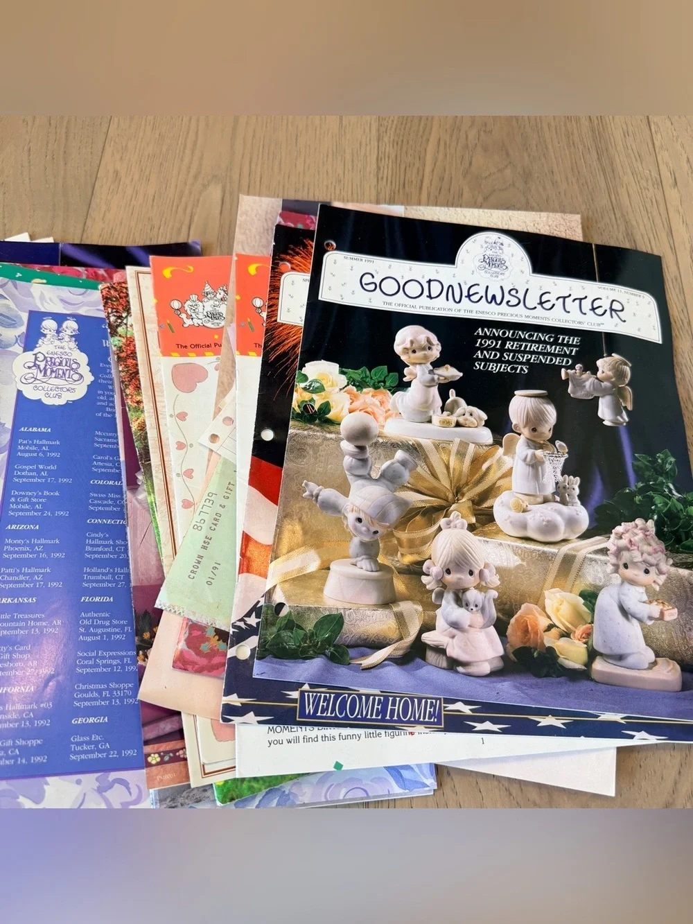 Vtg 80s Precious Moments Newsletters Lot Enesco Good News Club Papers Ephemra